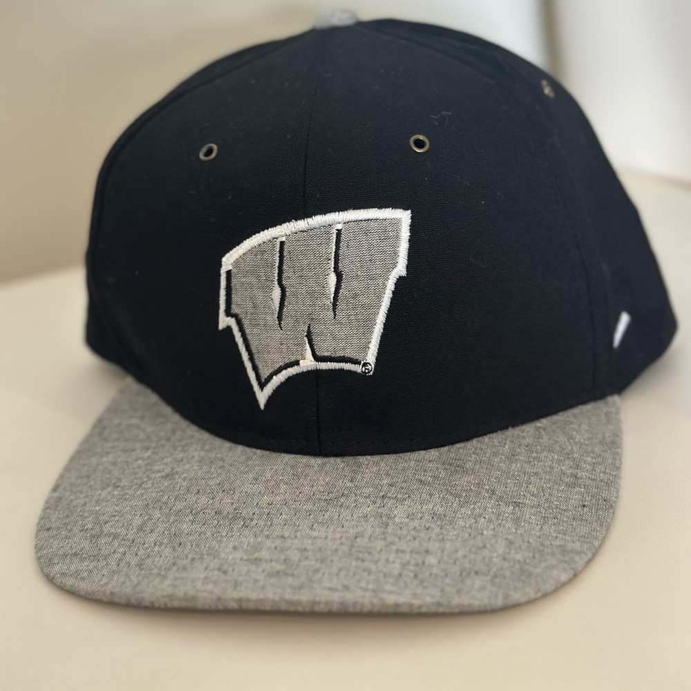 Black and Gray Cap with W Logo